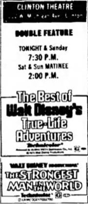 Clinton Theatre - March 27 1976 Ad (newer photo)